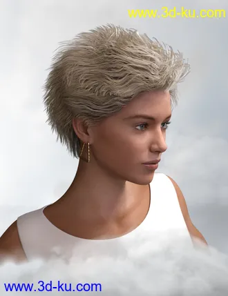 3D打印模型Bella Mane Hair for Genesis 3 and 8 Female(s)的图片