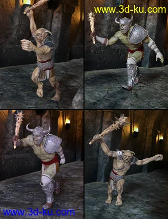 3D打印模型Beneath Fire Mountain Poses Genesis 8 Male的图片