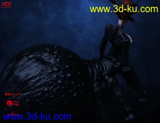 3D打印模型Black Widow HD For Genesis 8 Female的图片