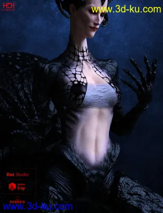 3D打印模型Black Widow HD For Genesis 8 Female的图片