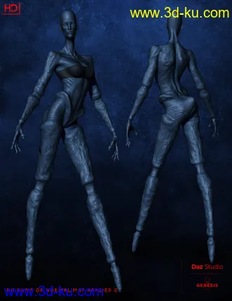 3D打印模型Black Widow HD For Genesis 8 Female的图片