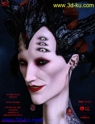 3D打印模型Black Widow HD For Genesis 8 Female的图片