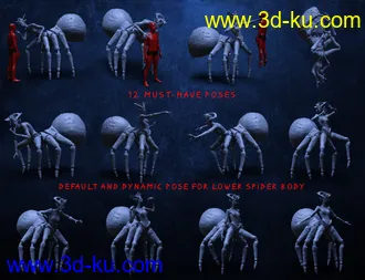 3D打印模型Black Widow HD For Genesis 8 Female的图片