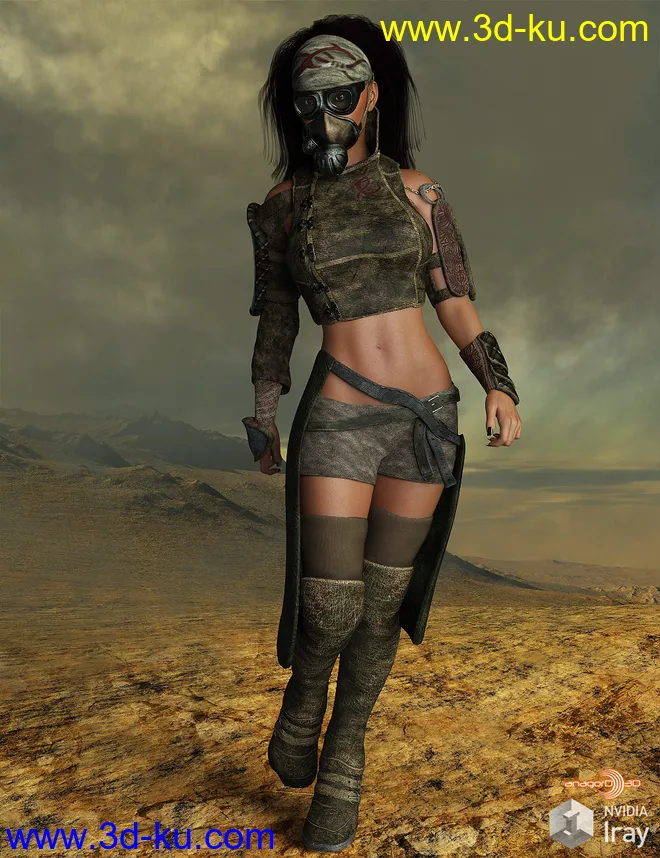 BLACKHAT - Outlanders - Survivor - for DazStudio and Genesis 8 Female模型的图片1