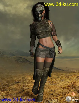3D打印模型BLACKHAT - Outlanders - Survivor - for DazStudio and Genesis 8 Female的图片