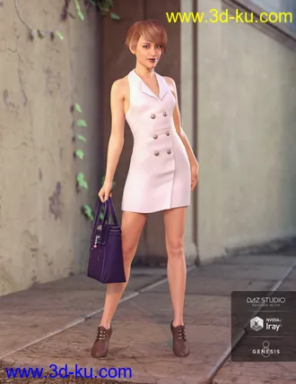 3D打印模型Blazer Dress with Tote Bag Textures的图片