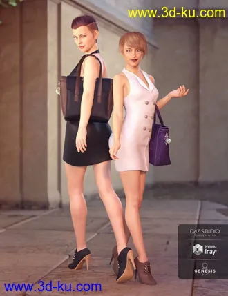 3D打印模型Blazer Dress with Tote Bag Textures的图片