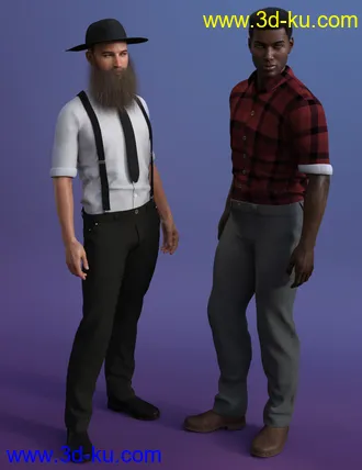 3D打印模型Bluegrass Clothes for Genesis 8 Male(s)的图片