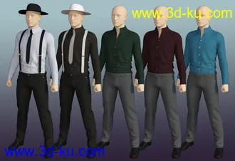 3D打印模型Bluegrass Clothes for Genesis 8 Male(s)的图片