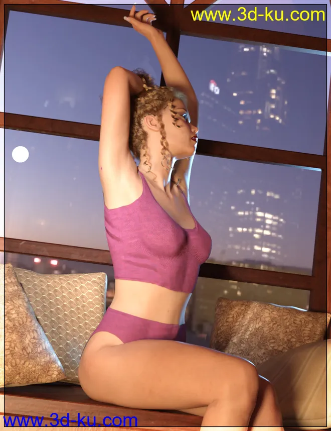 BodySuit Xfashion for Genesis 8 Female模型的图片5