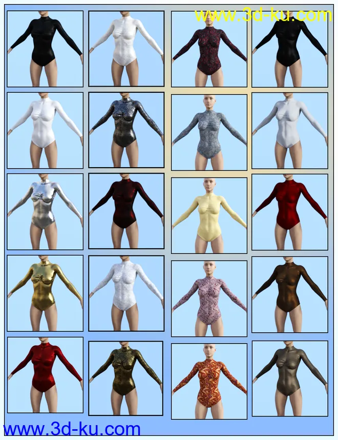 BodySuit Xfashion for Genesis 8 Female模型的图片18