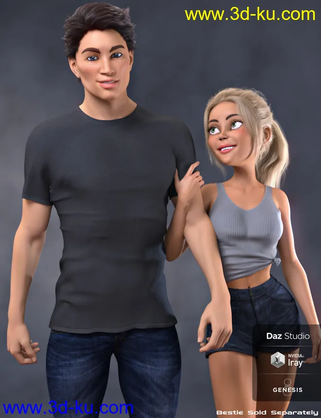 Boyfriend for Genesis 8 Male模型的图片3