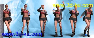 3D打印模型Brain Freeze Props, Poses and Expressions for Genesis 8 Female的图片
