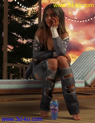 3D打印模型Brain Freeze Props, Poses and Expressions for Genesis 8 Female的图片