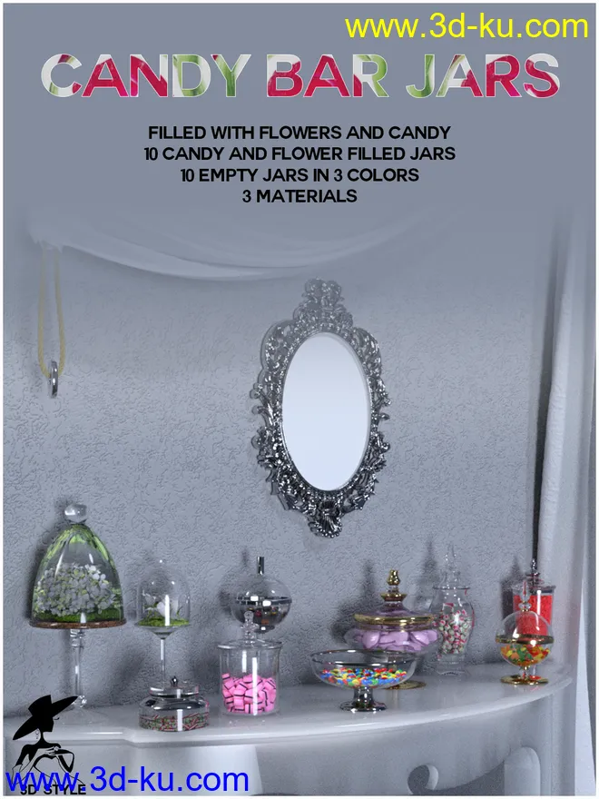 Candy Bar jars (DS)模型的图片1