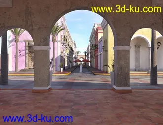 3D打印模型Caribbean Village的图片