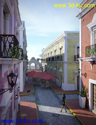 3D打印模型Caribbean Village的图片