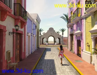 3D打印模型Caribbean Village的图片