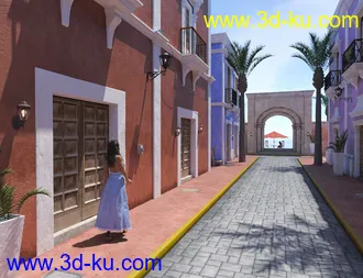3D打印模型Caribbean Village的图片