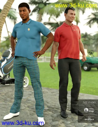 3D打印模型Casual Golf Outfit Textures的图片