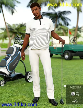 3D打印模型Casual Golf Outfit Textures的图片