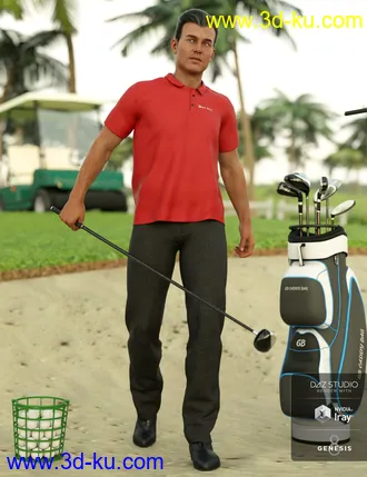 3D打印模型Casual Golf Outfit Textures的图片