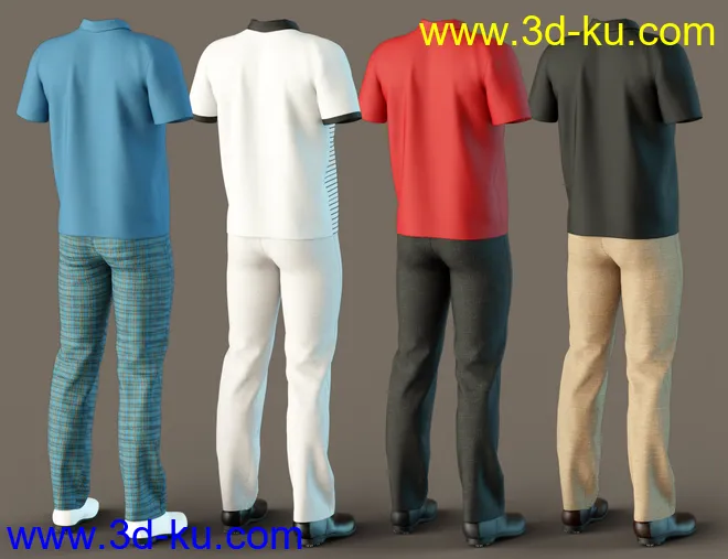 Casual Golf Outfit Textures模型的图片7