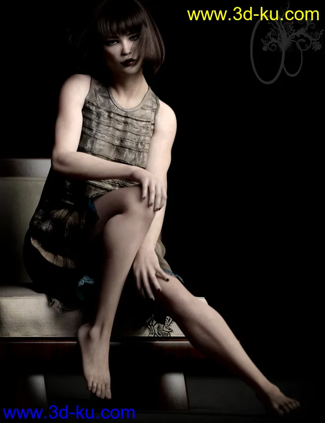 CB Blue HD For Genesis 8 Female模型的图片4