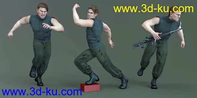 CDI Poses for Dain 8 and Genesis 8 Male模型的图片3