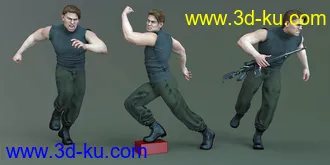 3D打印模型CDI Poses for Dain 8 and Genesis 8 Male的图片