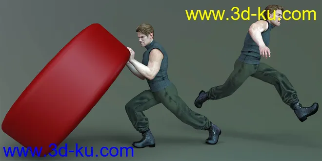 CDI Poses for Dain 8 and Genesis 8 Male模型的图片4