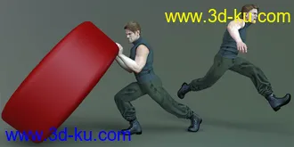 3D打印模型CDI Poses for Dain 8 and Genesis 8 Male的图片