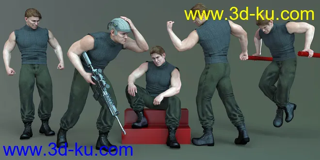 CDI Poses for Dain 8 and Genesis 8 Male模型的图片5