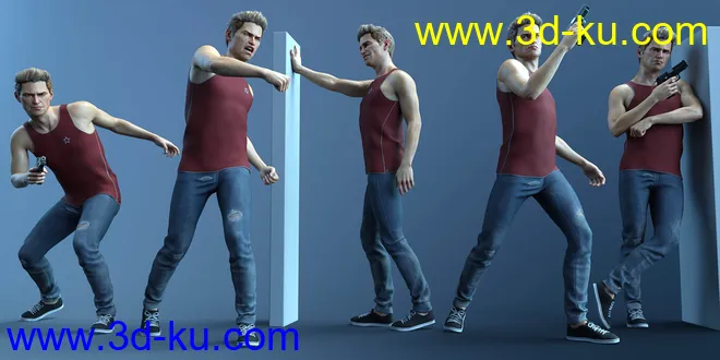 CDI Poses for Jonathan 8 and Genesis 8 Male模型的图片2