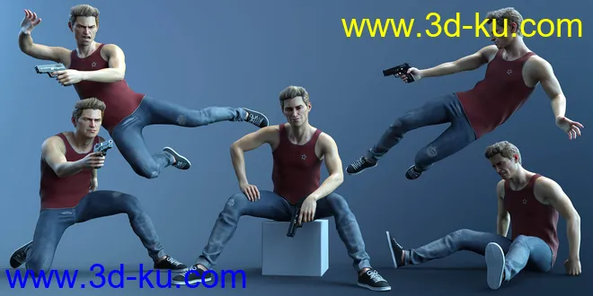 CDI Poses for Jonathan 8 and Genesis 8 Male模型的图片3