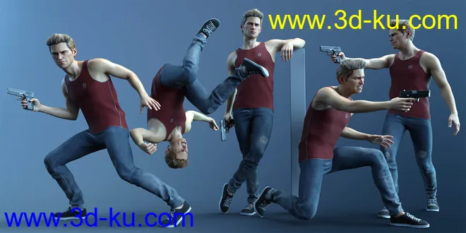 CDI Poses for Jonathan 8 and Genesis 8 Male模型的图片4