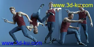 3D打印模型CDI Poses for Jonathan 8 and Genesis 8 Male的图片