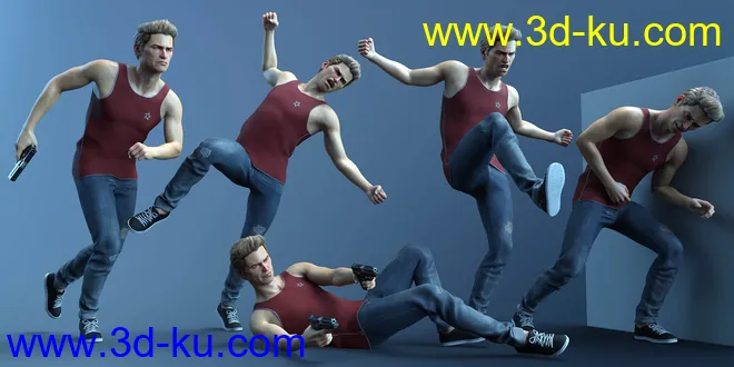 CDI Poses for Jonathan 8 and Genesis 8 Male模型的图片5