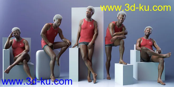 CDI Poses for Leroy 8 and Genesis 8 Male模型的图片2