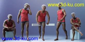 3D打印模型CDI Poses for Leroy 8 and Genesis 8 Male的图片