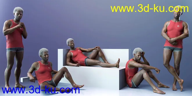 CDI Poses for Leroy 8 and Genesis 8 Male模型的图片4