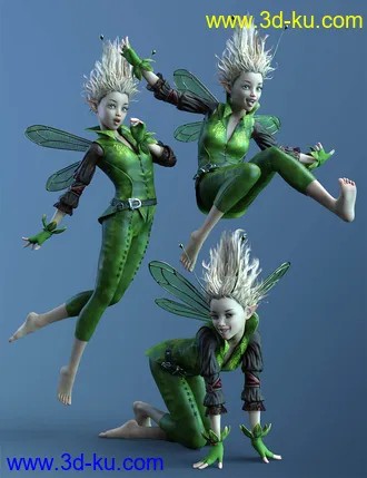 3D打印模型CDI Poses for Rynne 8 and Genesis 8 Female的图片