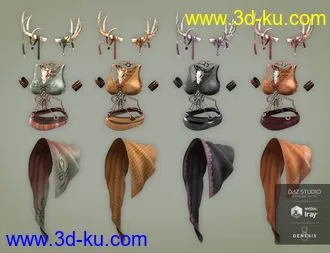 3D打印模型Centaur Grove Outfit Textures的图片