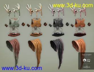 3D打印模型Centaur Grove Outfit Textures的图片