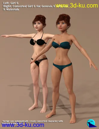 Character Converter from Genesis 2 Female to Genesis 8 Female模型的图片3