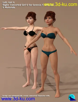 3D打印模型Character Converter from Genesis 2 Female to Genesis 8 Female的图片
