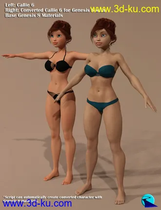 Character Converter from Genesis 2 Female to Genesis 8 Female模型的图片13