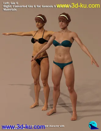 Character Converter from Genesis 2 Female to Genesis 8 Female模型的图片16