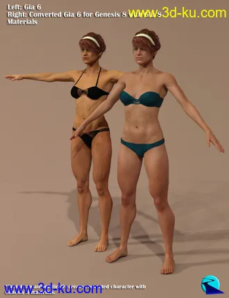 3D打印模型Character Converter from Genesis 2 Female to Genesis 8 Female的图片