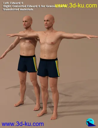 3D打印模型Character Converter from Genesis 8 Male to Genesis 3 Male的图片